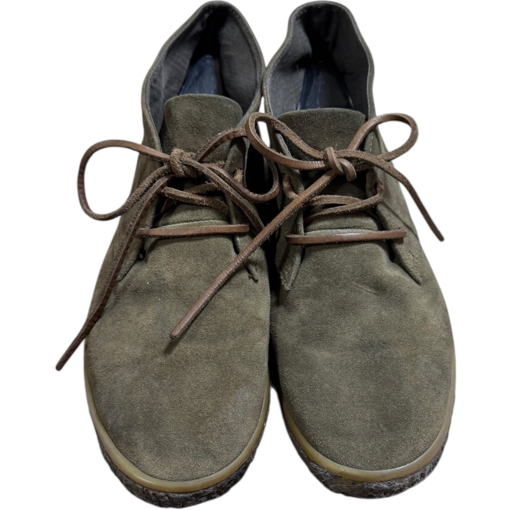 SEAVEES Mens‎ Sun tans Chukka Suede Boots Olive Green Lace Up Size 9